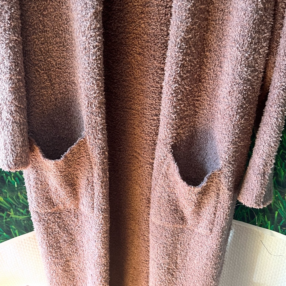 SKIMS NWT Cozy Boucle Knit long robe camel RARE FIND - Picture 4 of 15